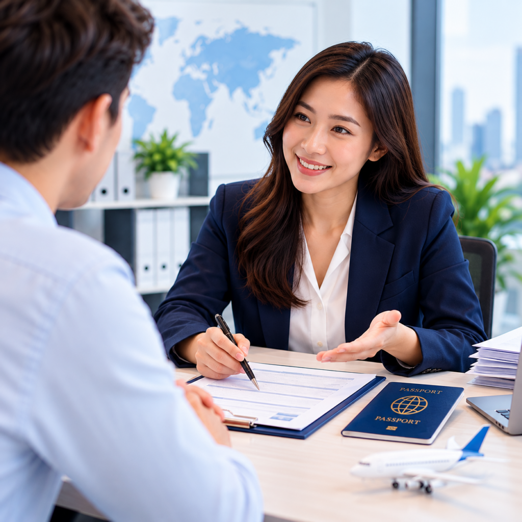 บริการเปลี่ยนประเภทวีซ่าในประเทศไทยโดย KPCS Accounting เจ้าหน้าที่ให้คำปรึกษาชาวต่างชาติ พร้อมตรวจสอบหนังสือเดินทางและเอกสารประกอบการยื่นคำขอ