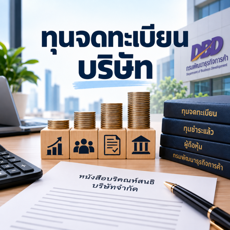 ทุนจดทะเบียนบริษัท คืออะไร ต่างจากทุนชำระแล้วอย่างไร และผู้ถือหุ้นรับผิดแค่ไหน KPCS Accounting